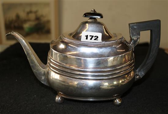 Georgian silver teapot